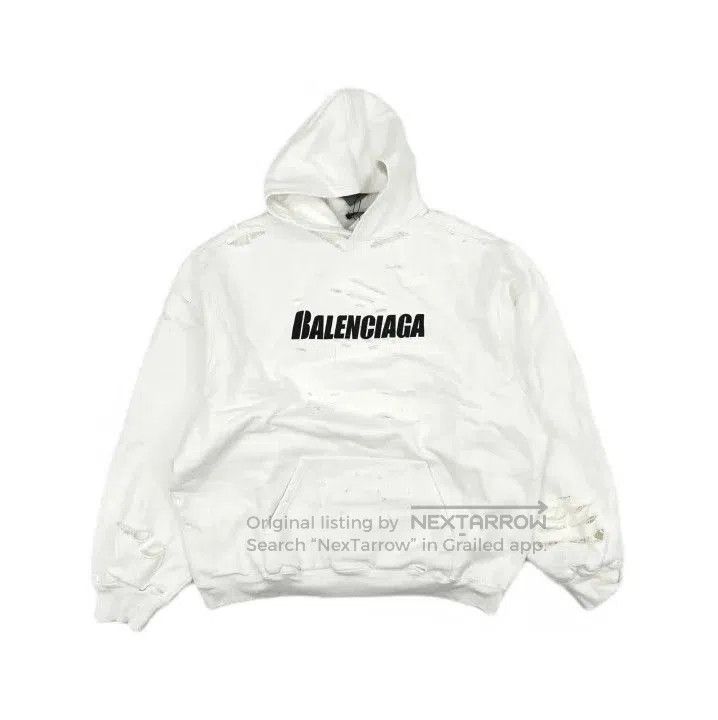Other Balenciaga SS22 Logo Distressed Hoodie for Men. Size US M / EU 48-50 / 2 - 2 Thumbnail