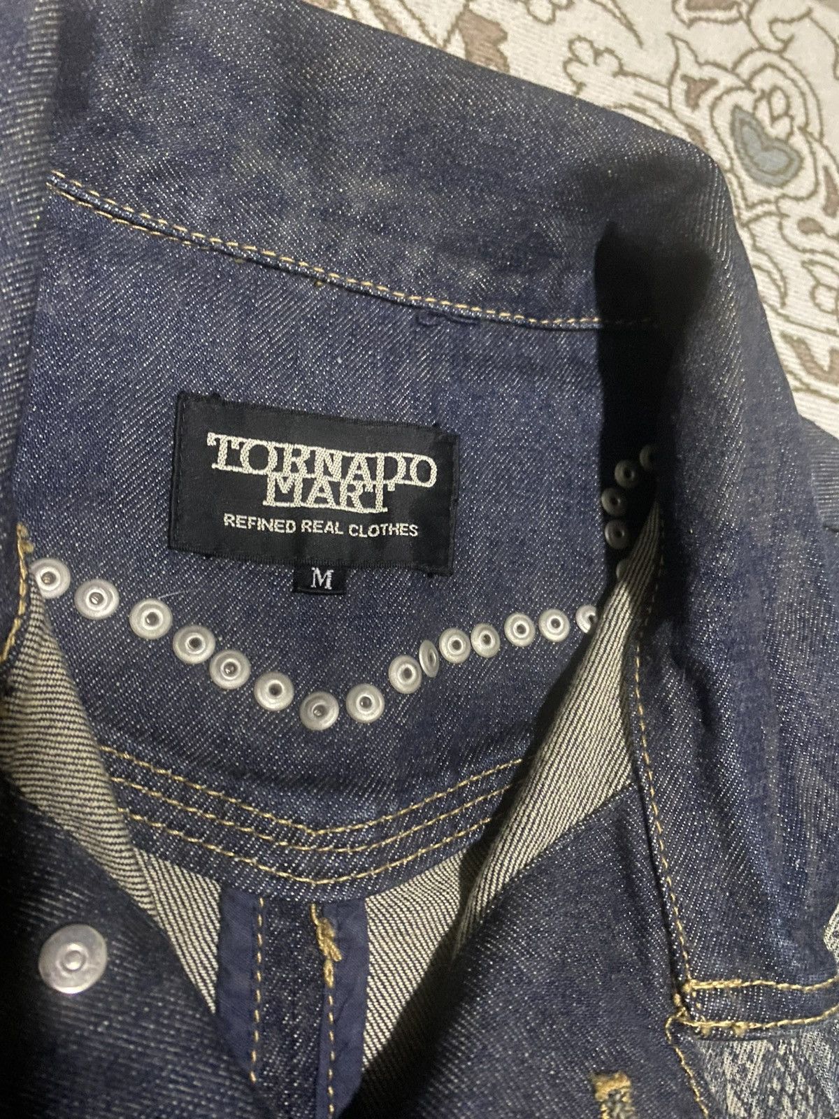 Japanese Brand × Tornado Mart Hype! Tornado Mart Snake Skin Denim Punk Trucker Jacket Size US M / EU 48-50 / 2 - 7 Thumbnail