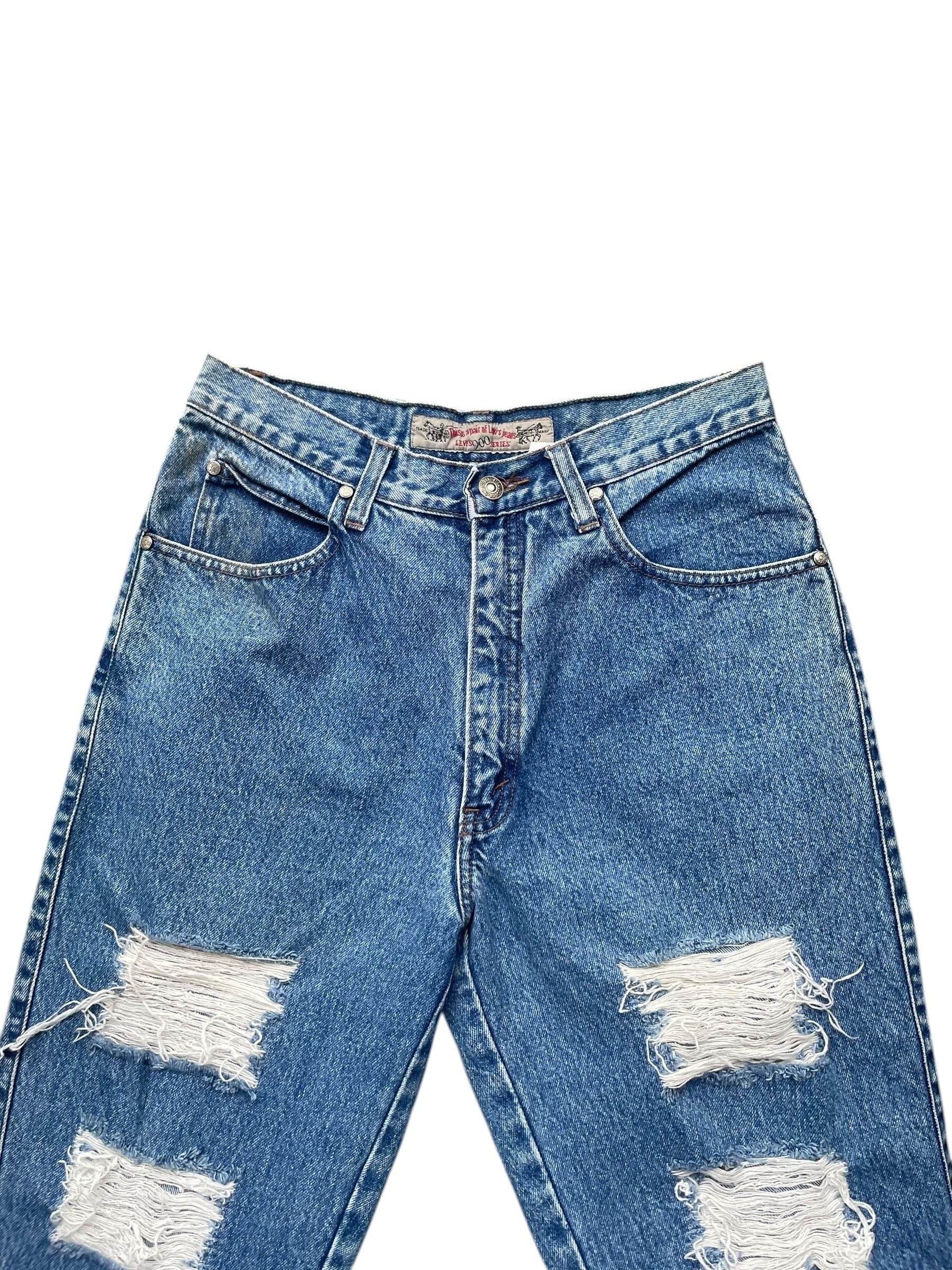 Levi's Vintage Levis 1993 901 Silvertab Stone Wash Denim Size 30" / US 8 / IT 44 - 3 Thumbnail
