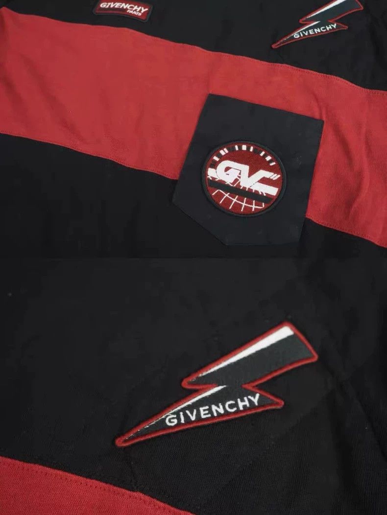 Givenchy Givenchy black and red lightning logo patch pocket long sl Size US L / EU 52-54 / 3 - 4 Thumbnail