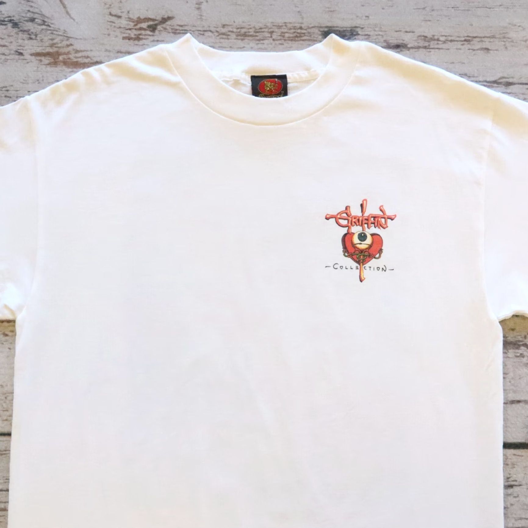 Griffin VINTAGE San Mexcalito Rick Griffin Tshirt L White 90s Mens Size US L / EU 52-54 / 3 - 3 Thumbnail