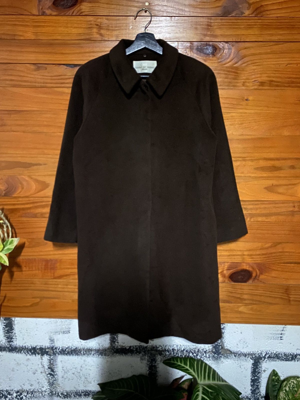 Japanese Brand Gianni Lo Giudice Milano Wool Blend Long Coat Minimalist Size S / US 4 / IT 40 - 3 Thumbnail