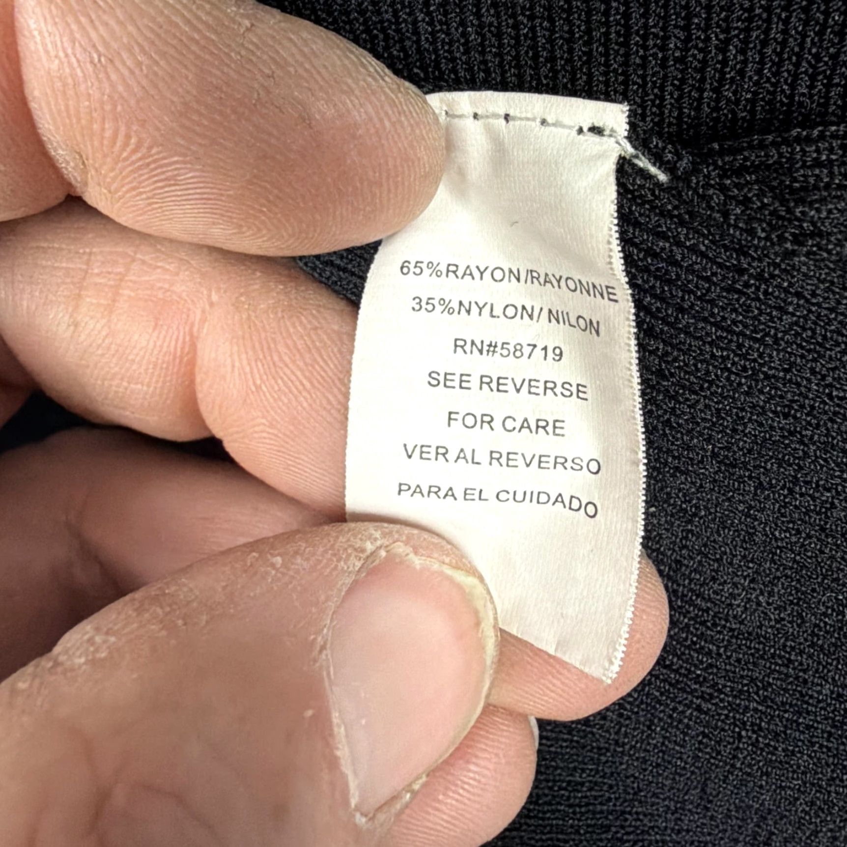 Vintage VINTAGE Notations Sweater Shirt Women M Black Solid Knit V-Neck Short Sleeve Lightweight Stretch Office Casual 90s Grunge Romantic Size M / US 6-8 / IT 42-44 - 5 Thumbnail