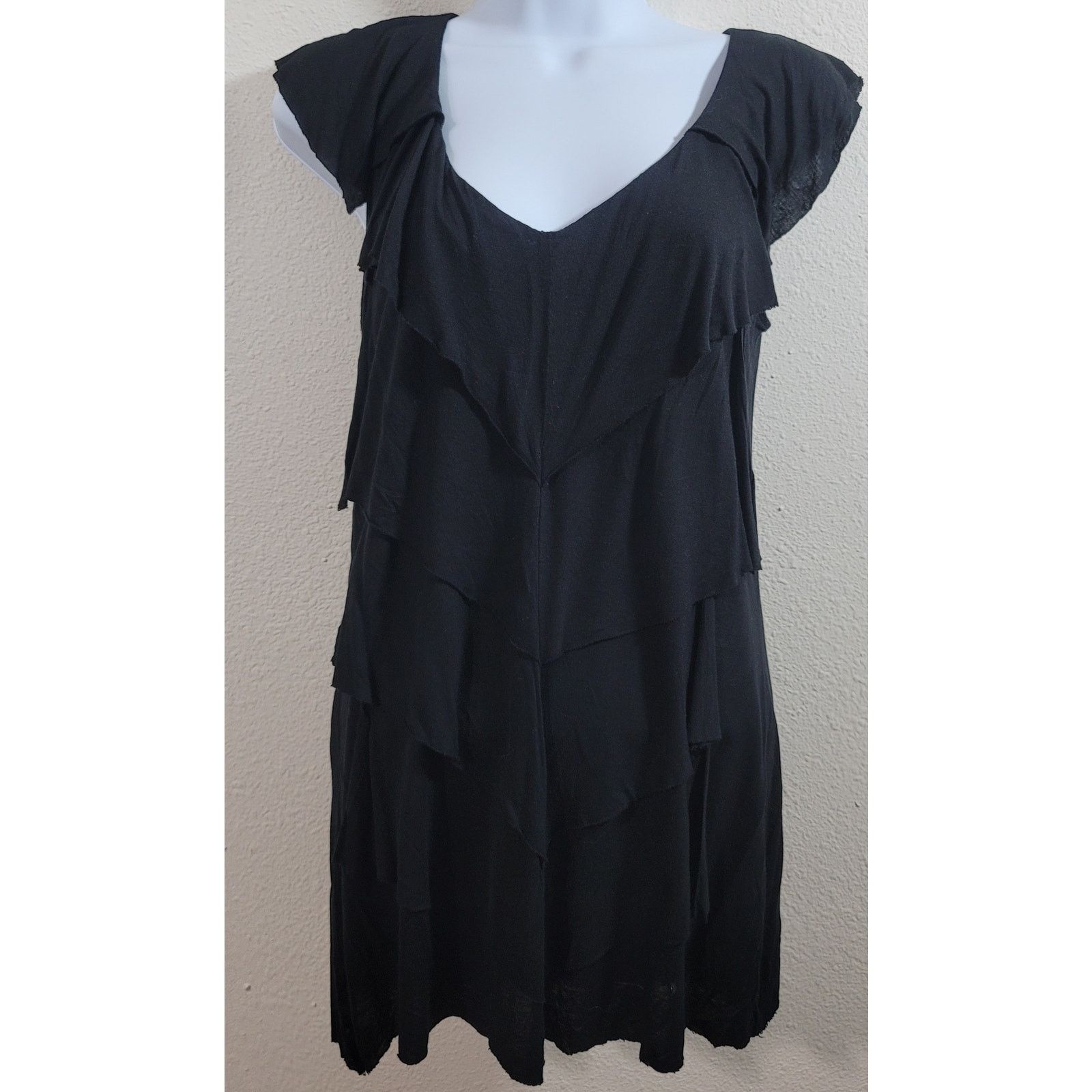 Other Cabi Black Multi Tiered Ruffled Top Medium Soft Flowy Size M / US 6-8 / IT 42-44 - 1 Thumbnail