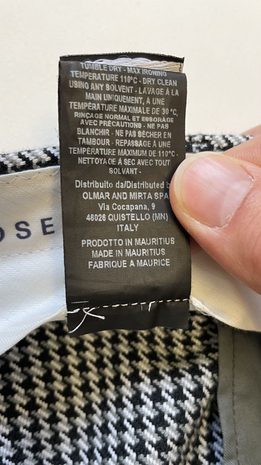 Martine Rose Houndstooth Check Cotton Panelled Trousers Size US 32 / EU 48 - 10 Thumbnail