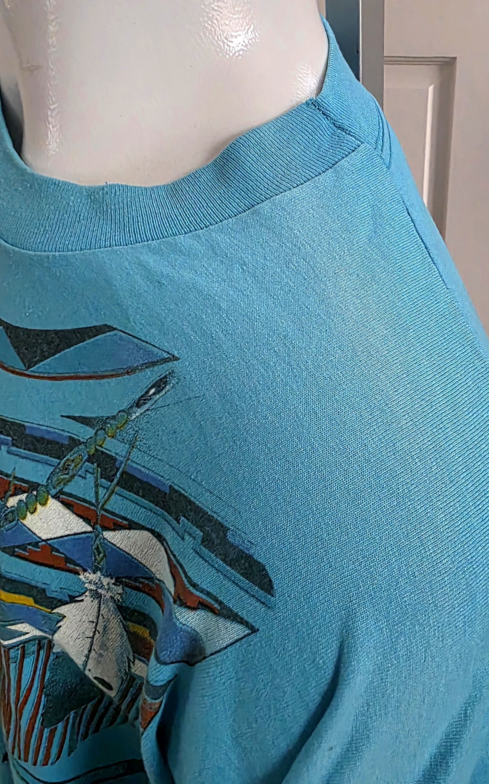 Other Vintage Native American Theme Tee Feather Tooth Regali Size US XL / EU 56 / 4 - 5 Thumbnail