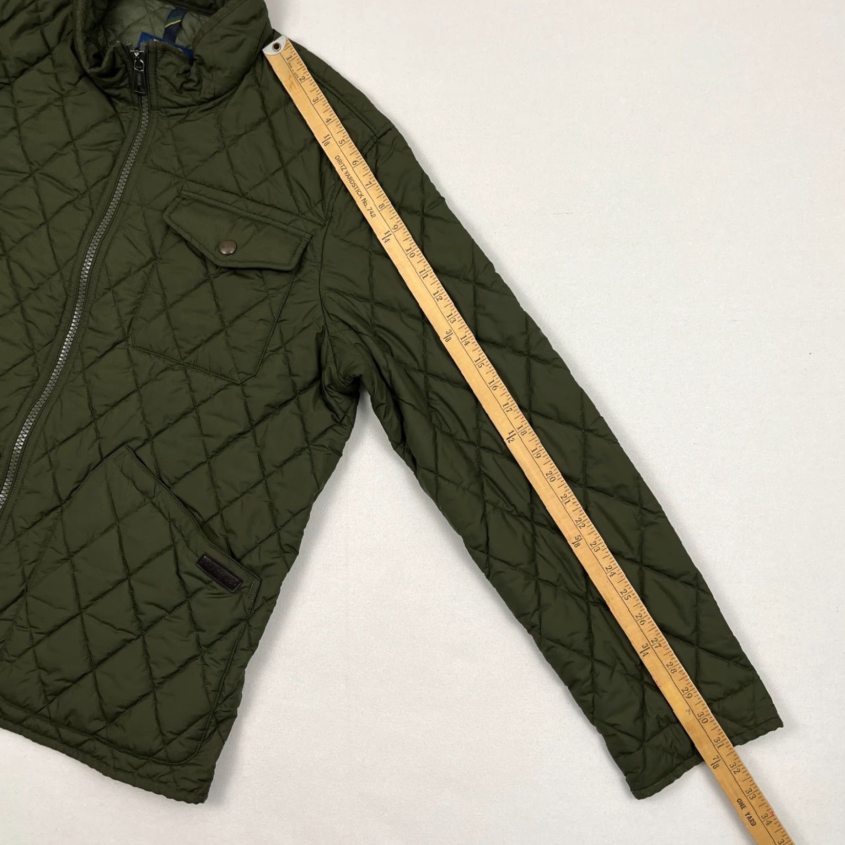 Polo Ralph Lauren Polo Ralph Lauren Newbury Jacket Mens XL Green Diamond Quilted Field Heritage Size US XL / EU 56 / 4 - 7 Thumbnail