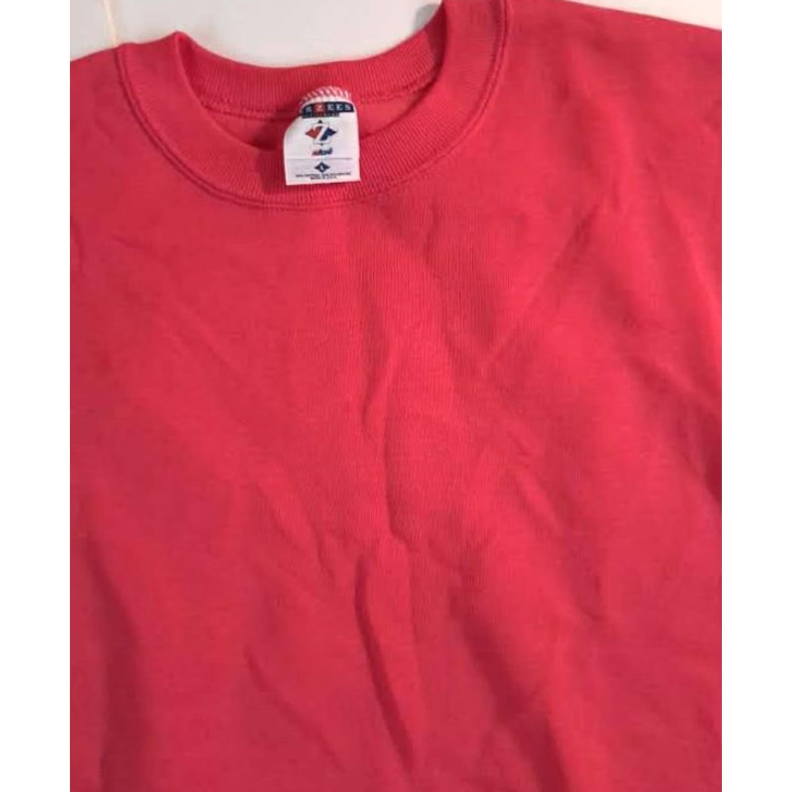 Jerzees Vintage 90s Woman USA Made Jerzees Large Red Sweatshirt Lightweight Pullover Size L / US 10 / IT 46 - 3 Thumbnail