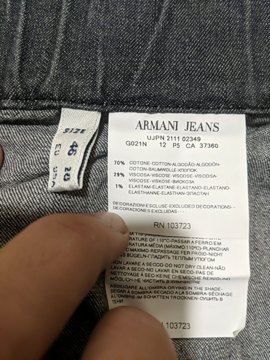Armani Armani Jeans Denim Skirt. Size 32" / US 10 / IT 46 - 4 Thumbnail