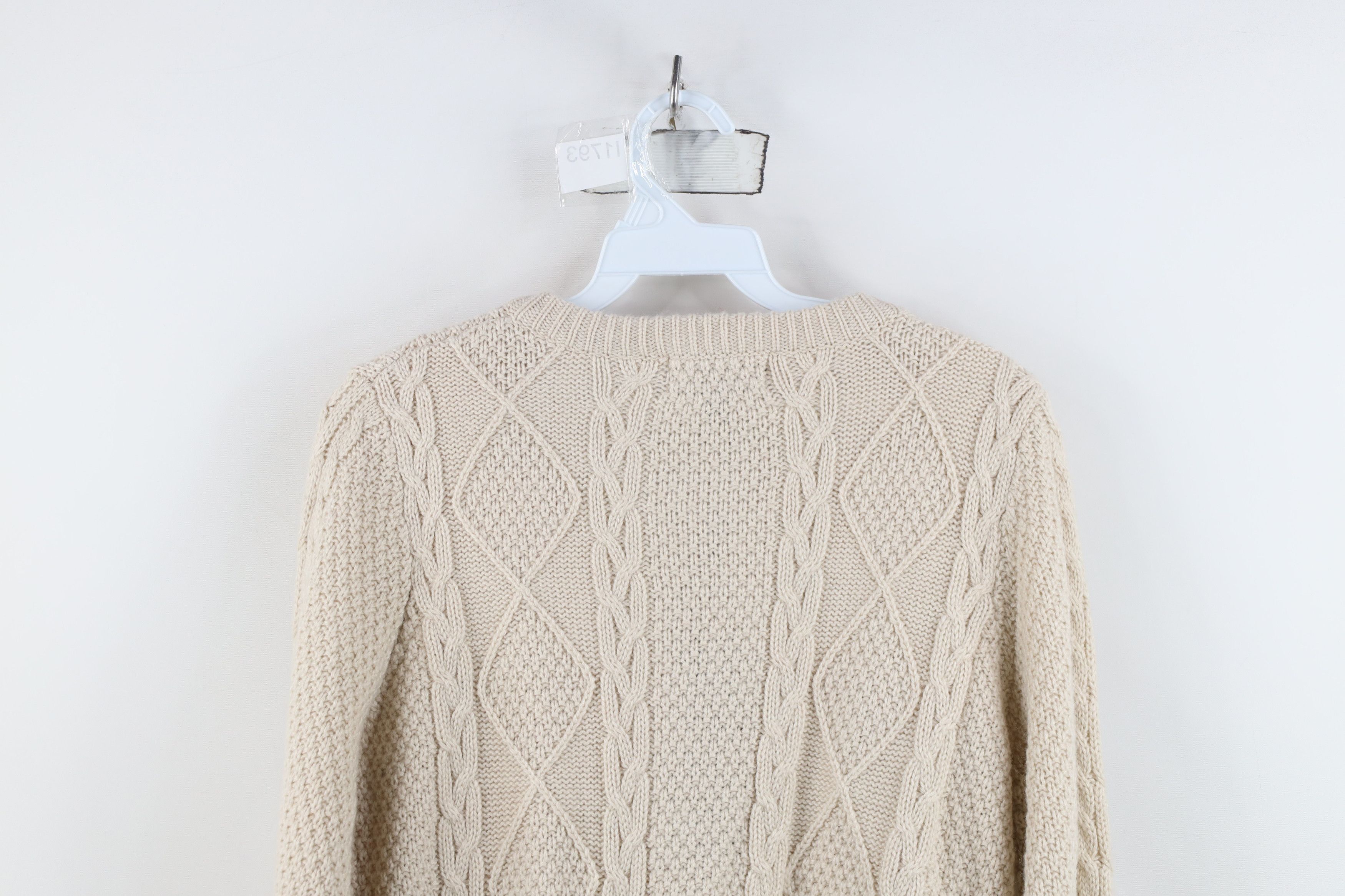 Vintage Deadstock Vintage Y2K Streetwear Wool Fisherman Sweater Size M / US 6-8 / IT 42-44 - 14 Thumbnail