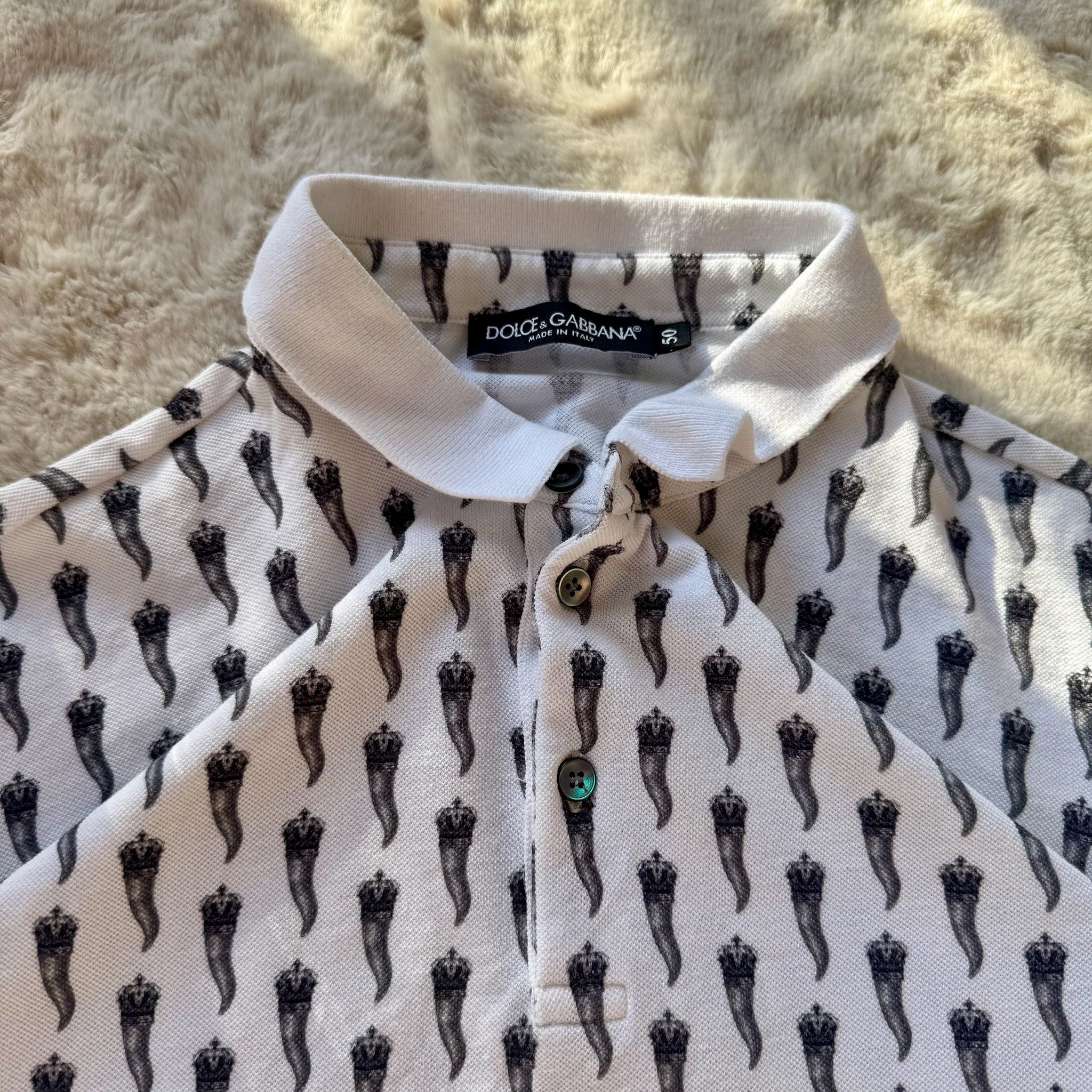 Dolce & Gabbana Dolce & Gabbana Figure Print Polo – Size 50 (M) Size US M / EU 48-50 / 2 - 3 Thumbnail