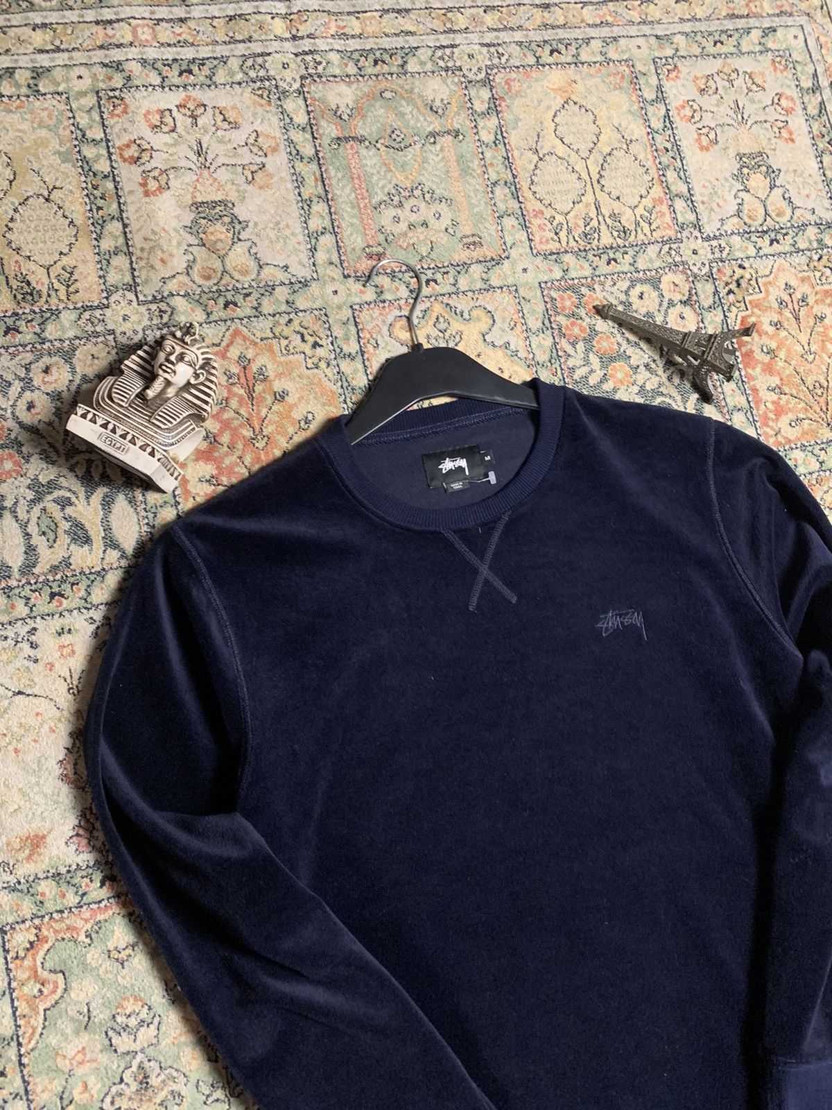 Stussy Stussy Suede Velour sweatshirt Medium Size US M / EU 48-50 / 2 - 4 Thumbnail