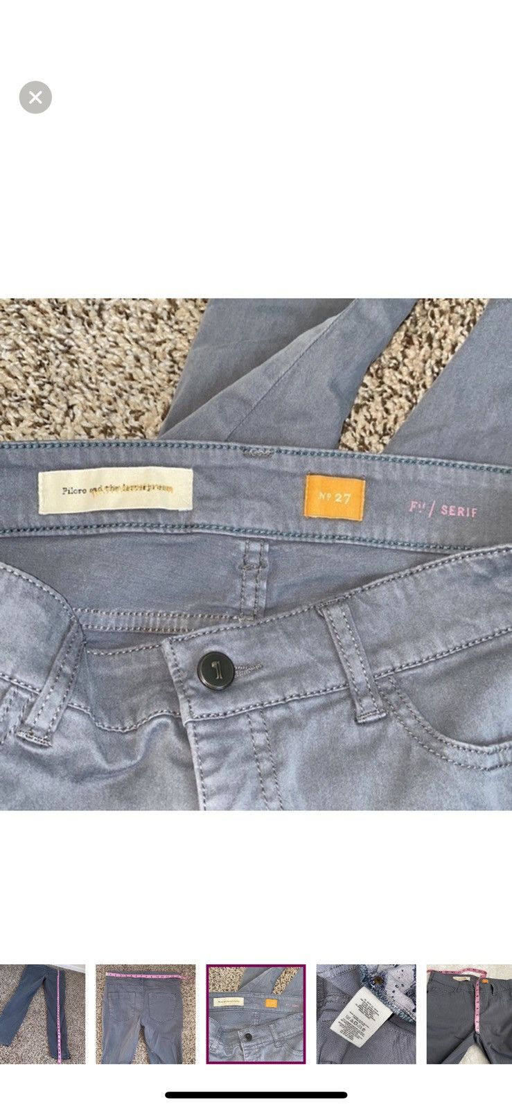Anthropologie Anthropologie pilcro + the letterpress serif skinny pants Size 27" / US 4 / IT 40 - 7 Thumbnail