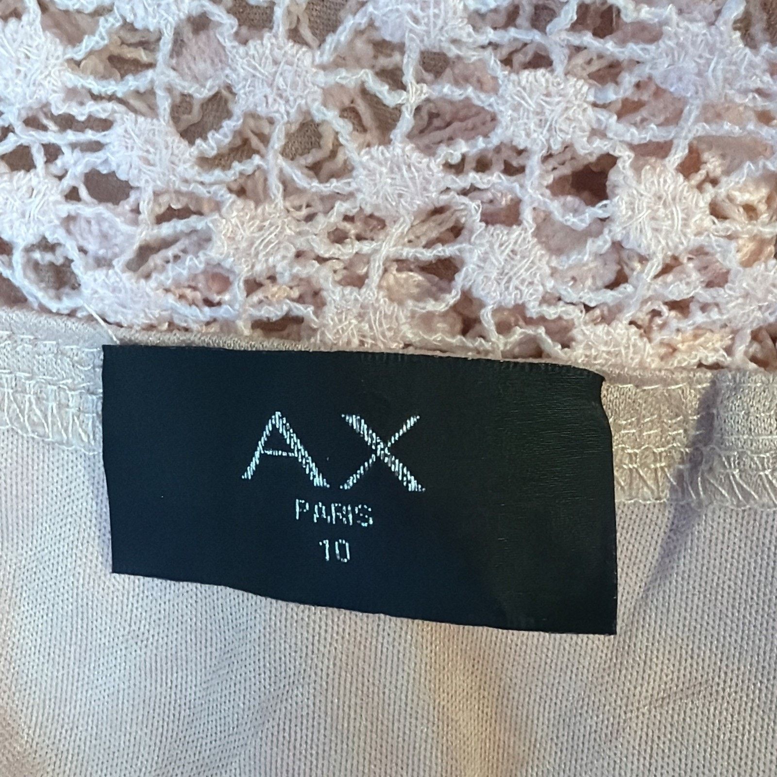 Other AX PARIS size 10 Fits size 8 Model High Neck LaceDress PINK Size L / US 10 / IT 46 - 9 Thumbnail