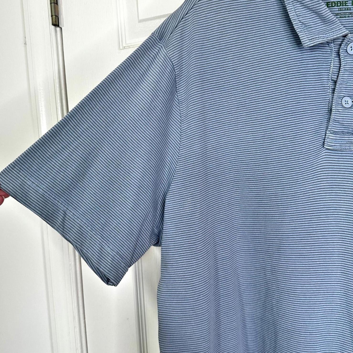 Eddie Bauer Eddie Bauer Island Wash Striped SS Polo Shirt Blue Men’s XL Size US XL / EU 56 / 4 - 5 Thumbnail