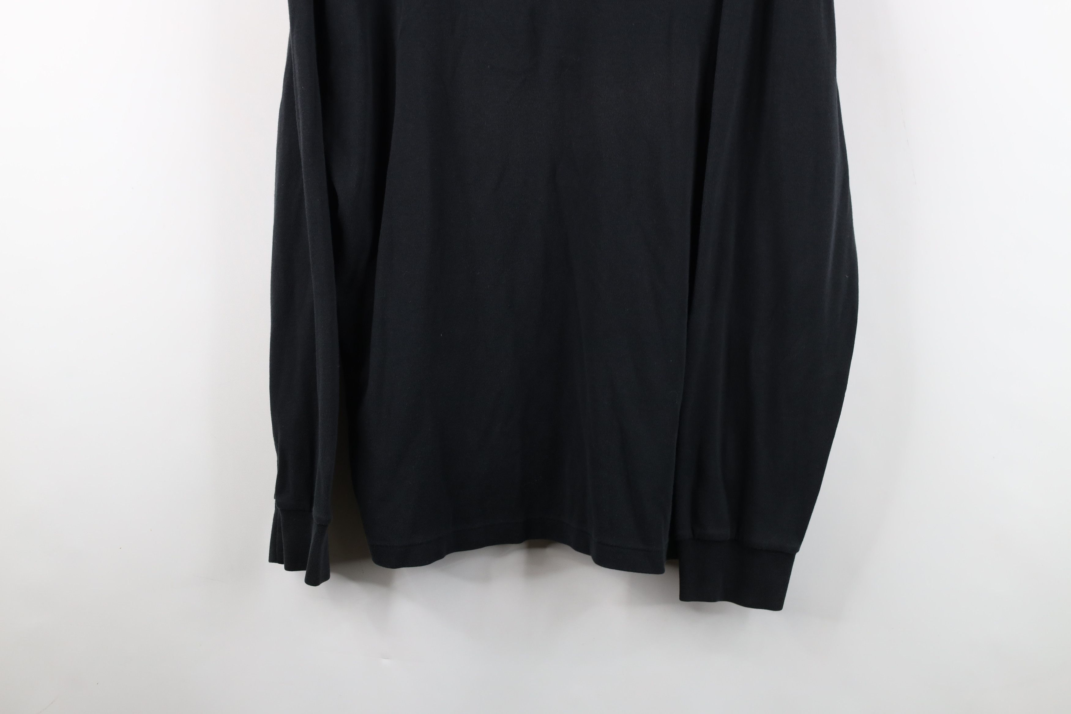 Ralph Lauren × Vintage Vintage 90s Ralph Lauren Knit Mock Neck T-Shirt Black USA Size US XL / EU 56 / 4 - 3 Thumbnail
