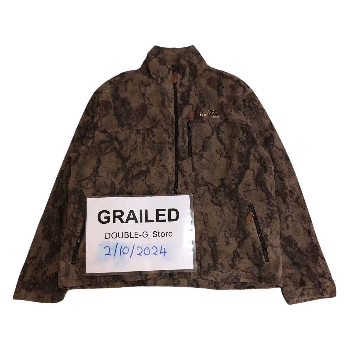 Japanese Brand 📌Vintage Zippet Fleece Jacket National Gear Hunting Design Size US M / EU 48-50 / 2 - 1 Thumbnail