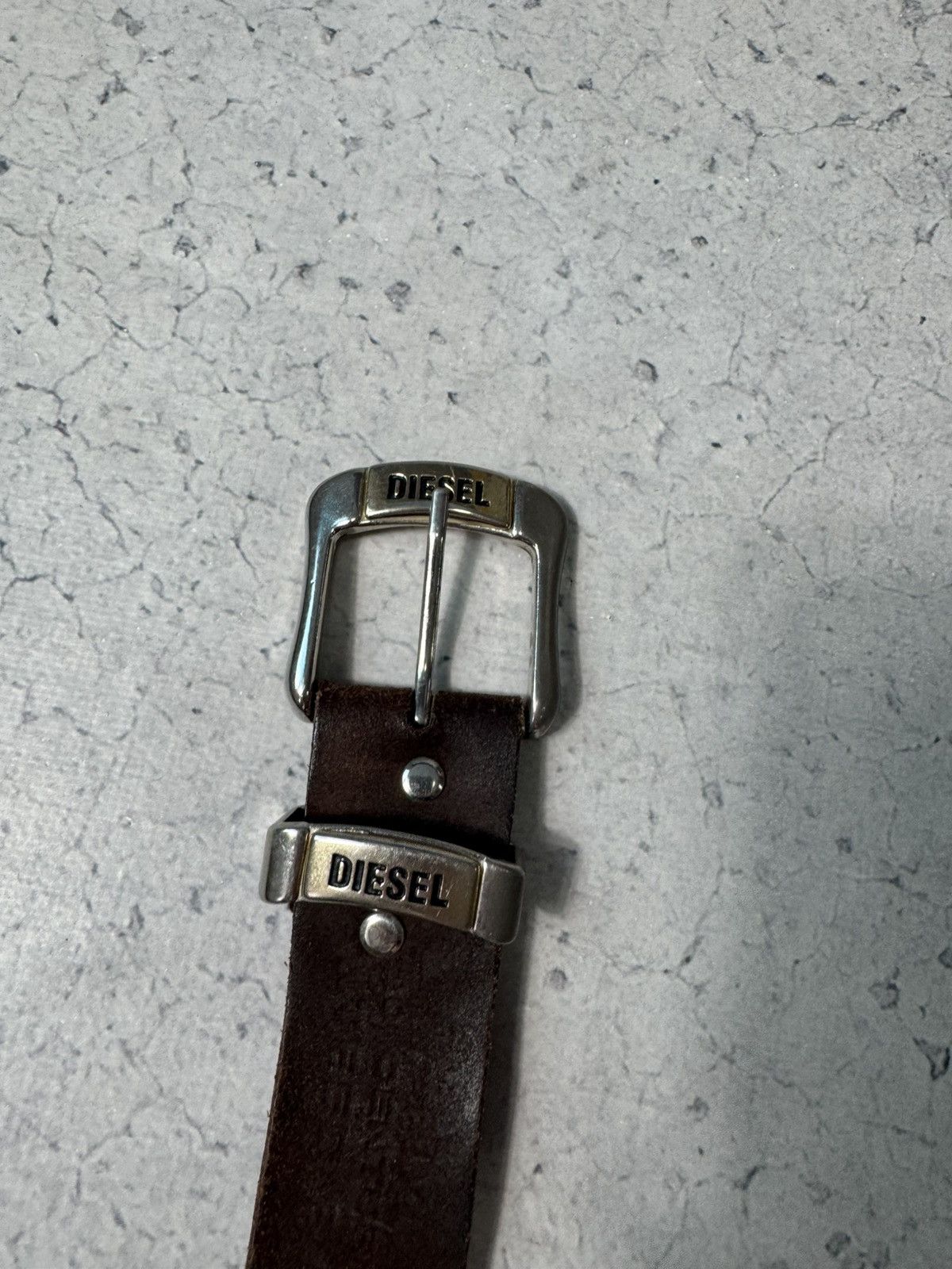 Diesel × Japanese Brand Diesel Leather Belt Hype Rare Y2K Brown Size ONE SIZE - 2 Thumbnail