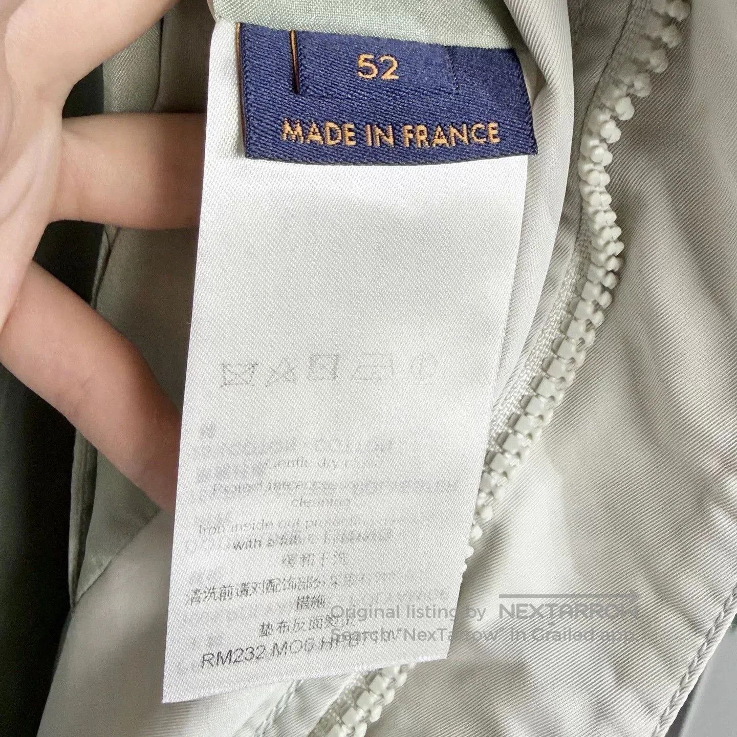 Louis Vuitton LV Light Green Pilot Jacket. Size US L / EU 52-54 / 3 - 4 Thumbnail