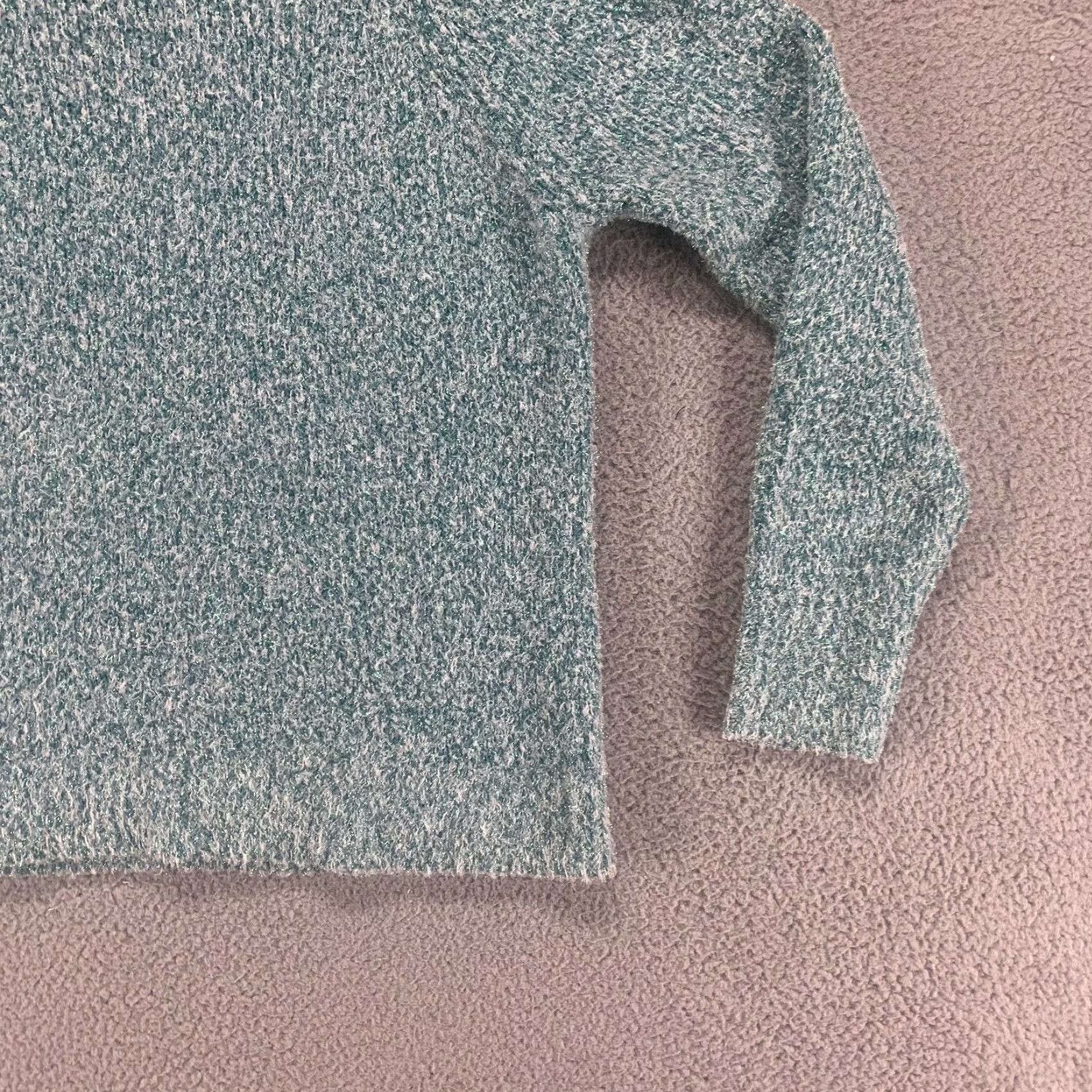 Loft LOFT Sweater Womens Medium Blue Pullover Long Sleeve Metallic Acrylic Casual Size M / US 6-8 / IT 42-44 - 6 Thumbnail