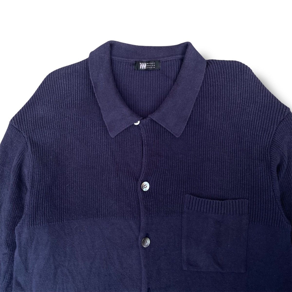 Issey Miyake Vintage Issey Miyake Japanese Brand Indigo Knitwear. #F7 Size M / US 6-8 / IT 42-44 - 2 Thumbnail
