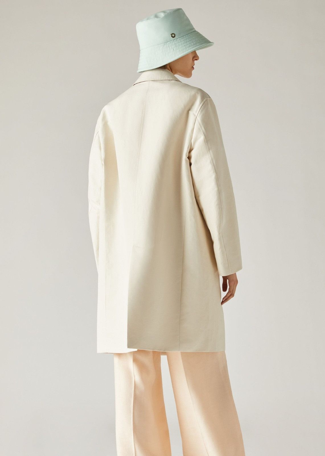 Loro Piana o1srvl11e1224 Iconic Duster Coat in White Size M / US 6-8 / IT 42-44 - 2 Thumbnail