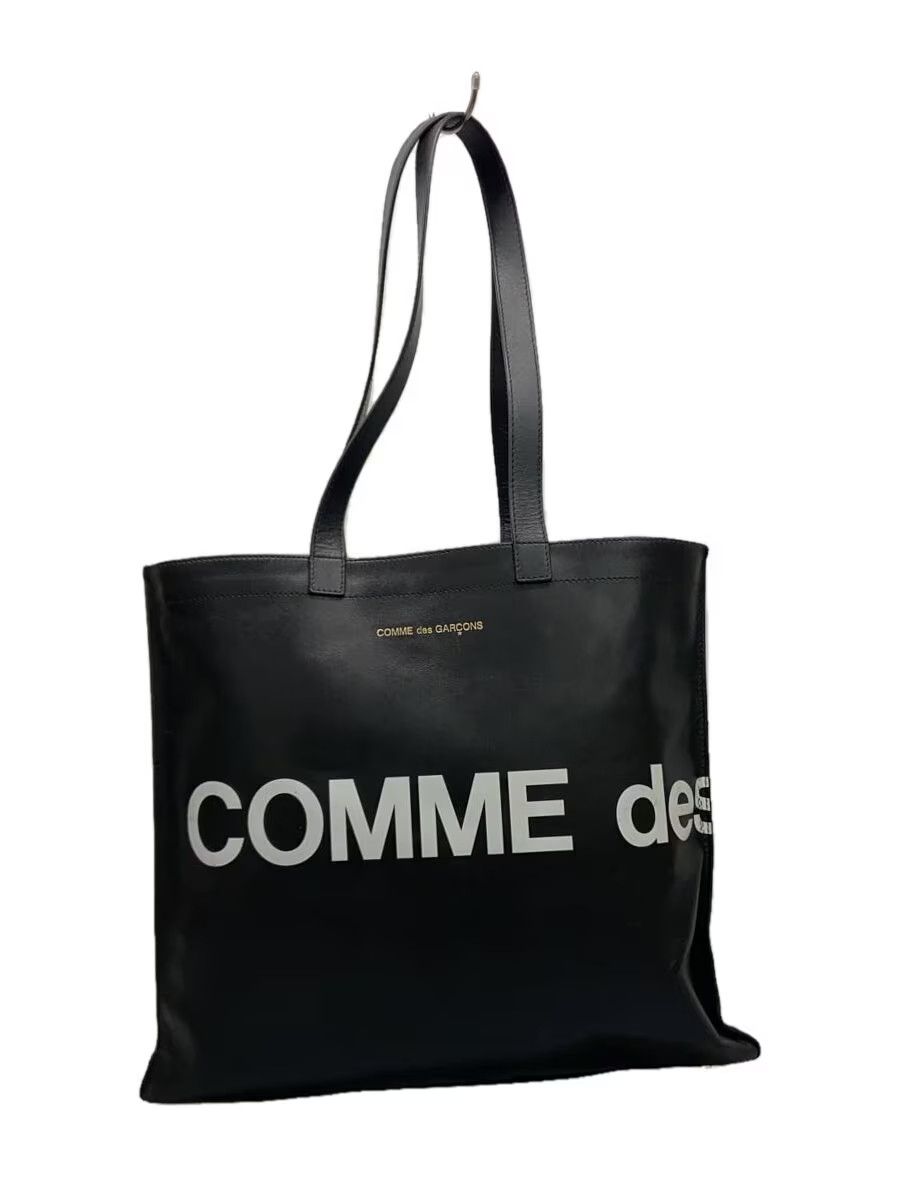 Comme des Garcons Cowhide Leather Logo Tote Bag Size ONE SIZE - 1 Thumbnail