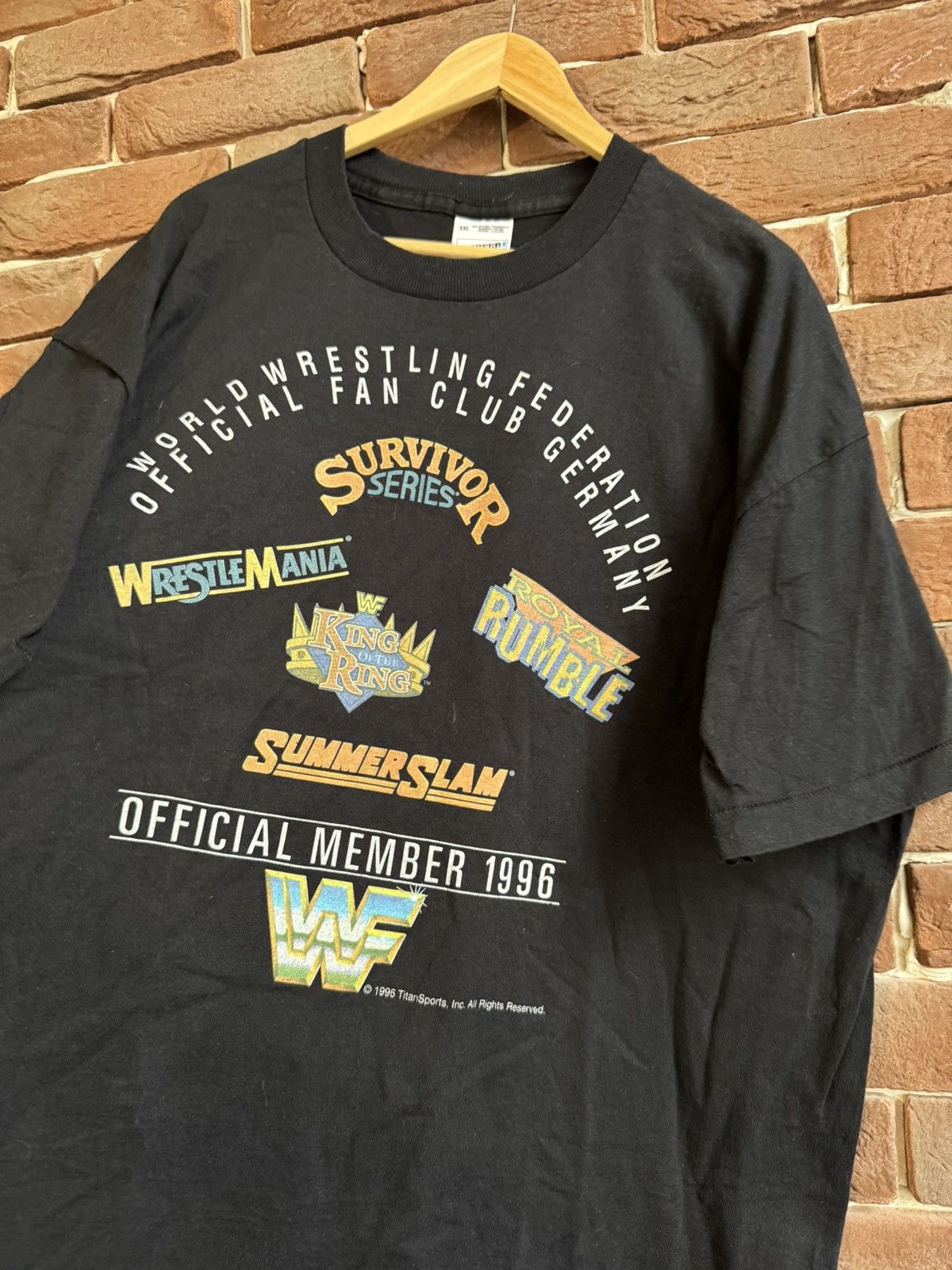Vintage Vintage 1996 WWF Fan Club Member 90s WWE wrestling xxl Size US XXL / EU 58 / 5 - 2 Thumbnail