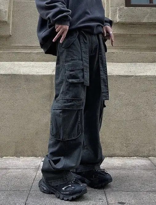 VIBE Multi pocket utility grunge cargo pants Size US 34 / EU 50 - 3 Thumbnail