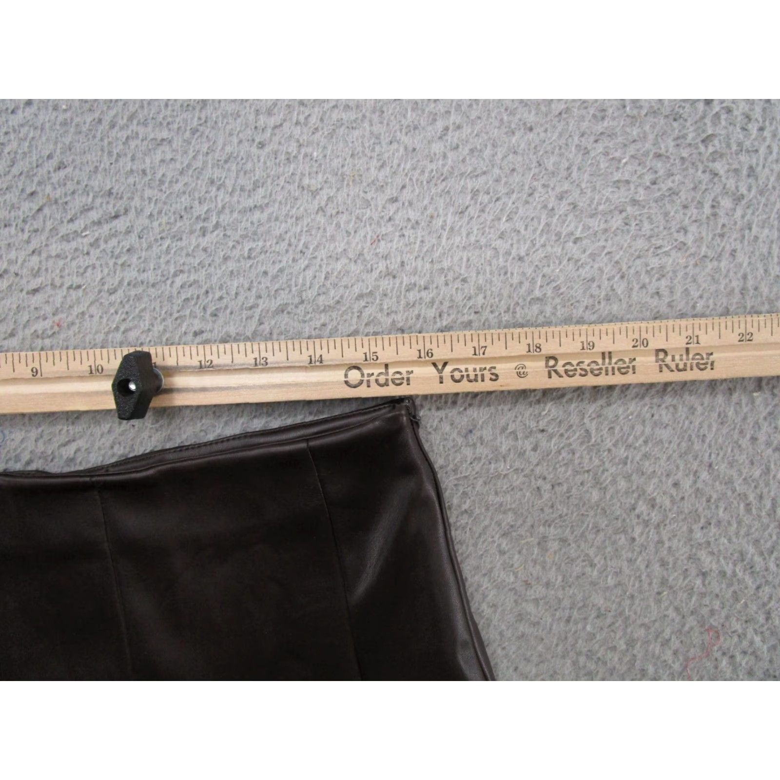 Nanette Lepore Nanette Lepore Vegan Leather Skirt Pleated Size M High Waist Knee Brown Size 32" / US 10 / IT 46 - 4 Thumbnail