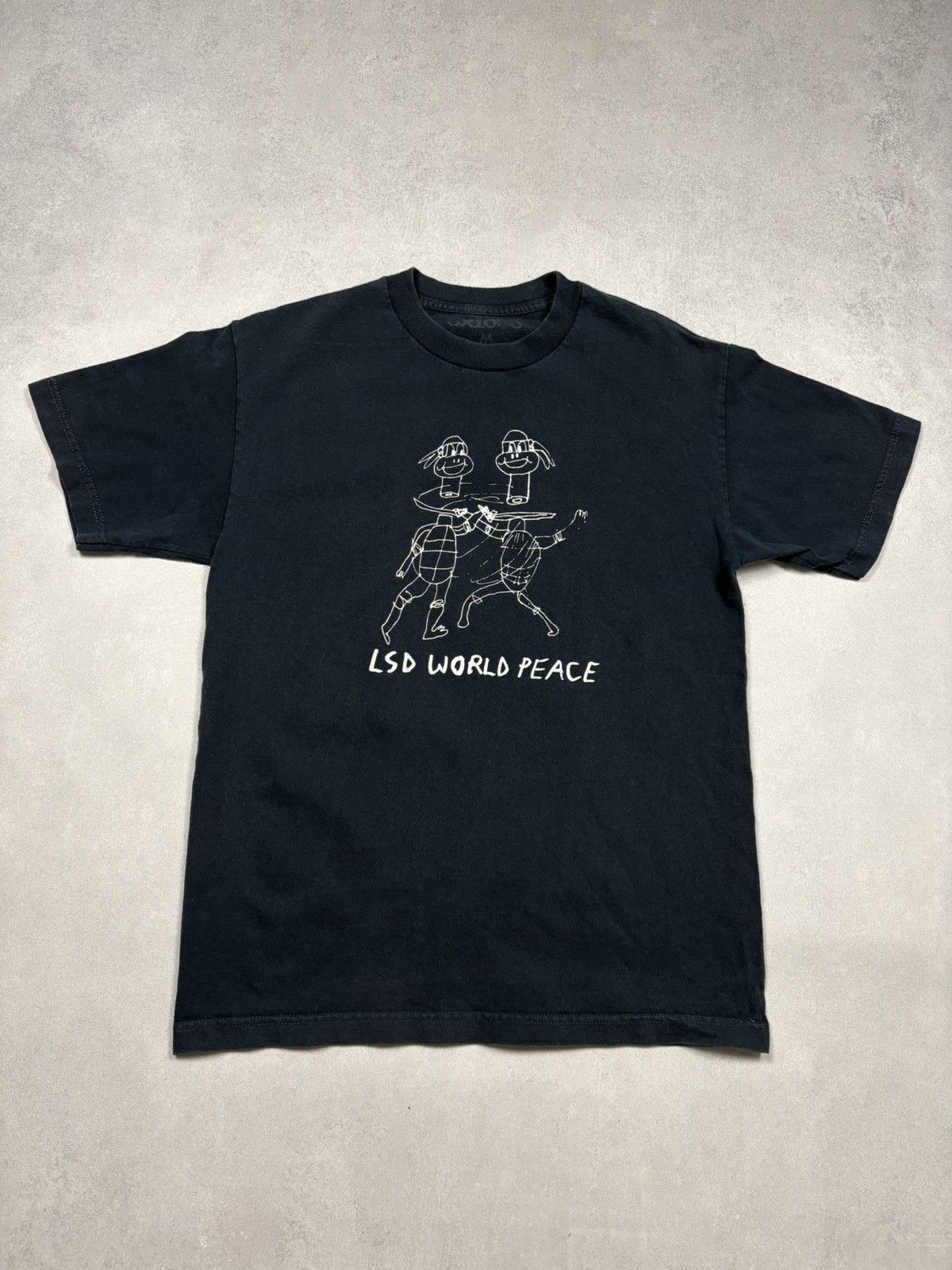 GX1000 GX1000 LSD World Peace Graphic T-Shirt Black Skateboard Y2K Size US M / EU 48-50 / 2 - 1 Thumbnail