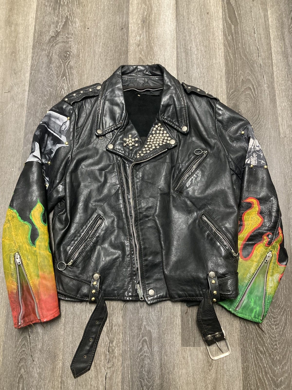 Bob Marley Bad Brains Bob Marley Rasta vintage biker Size US XS / EU 42 / 0 - 7 Thumbnail