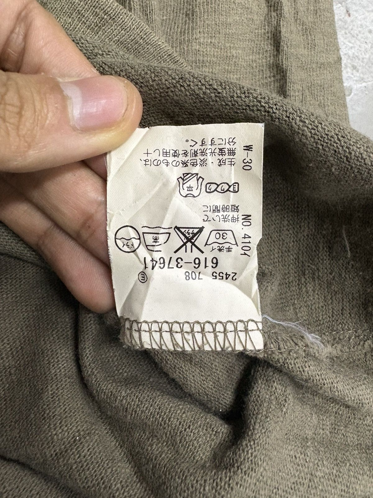 Greg Lauren Olive Green LS Henley Inspired by Greg Lauren Size US M / EU 48-50 / 2 - 5 Thumbnail