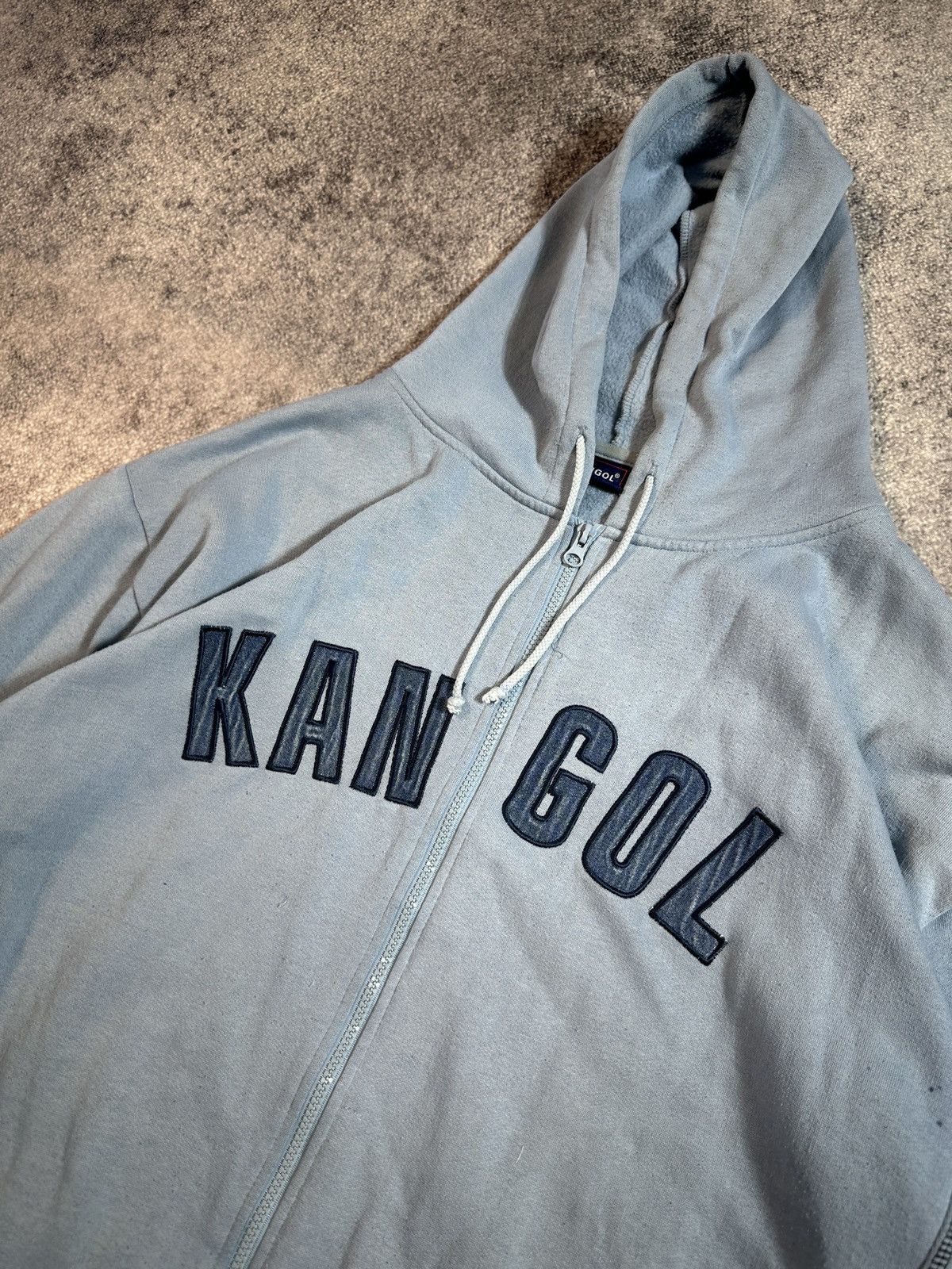 Kangol × Vintage Y2K Vintage Kangol Big Logo Zip Up Hoodie Streetwear Rare XL Size US XL / EU 56 / 4 - 2 Thumbnail