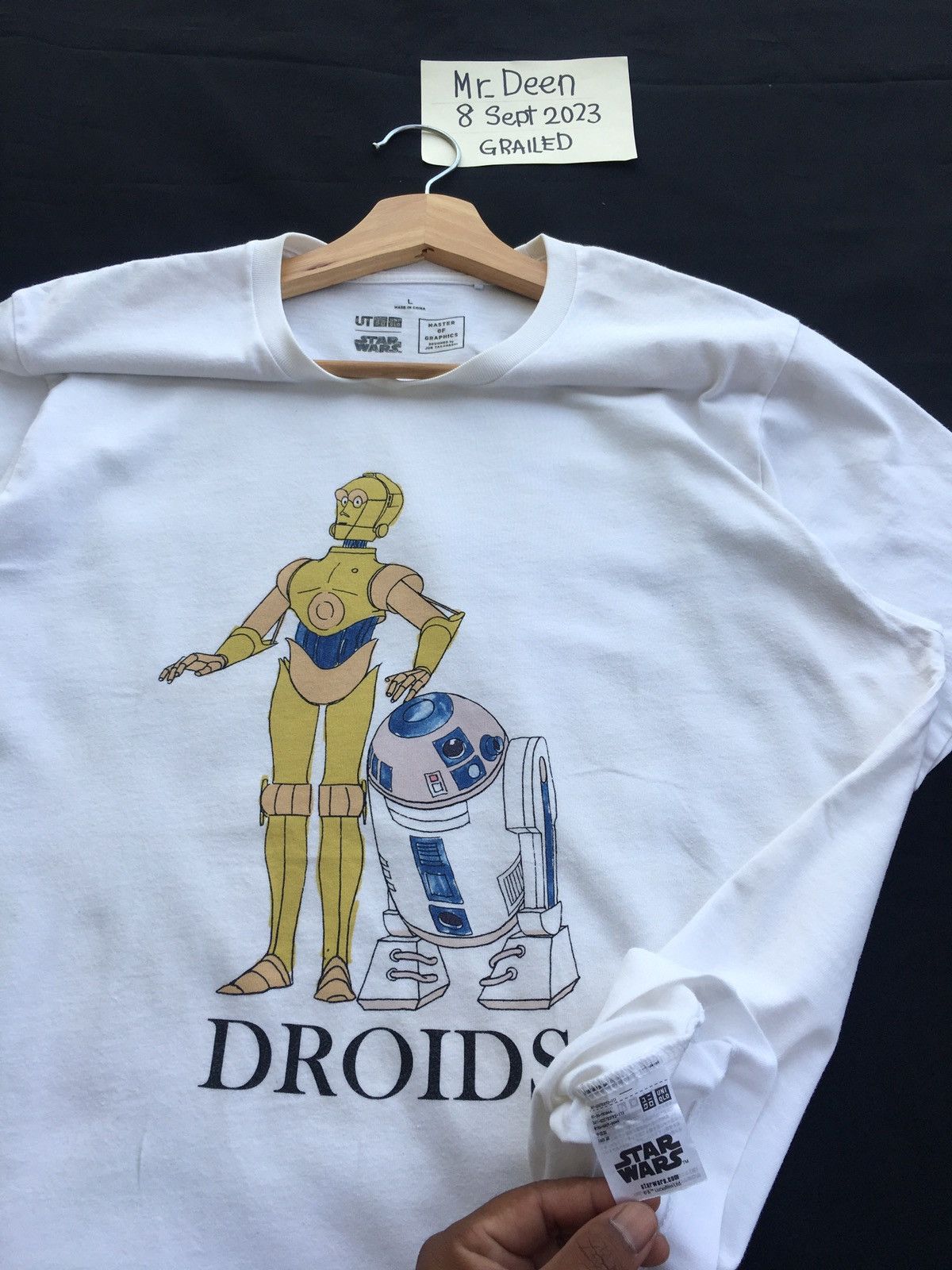 Jun Takahashi Rare Uniqlo Droids Jun Takahashi Tshirt Size US L / EU 52-54 / 3 - 9 Thumbnail