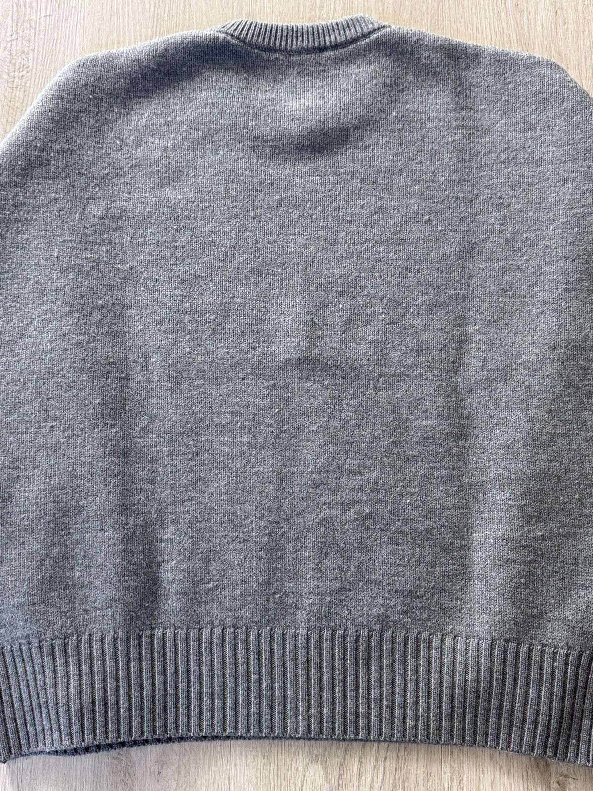 AMI AMI Paris De Coeur Red Sweater Grey Oversized Medium Unisex Size US M / EU 48-50 / 2 - 12 Thumbnail