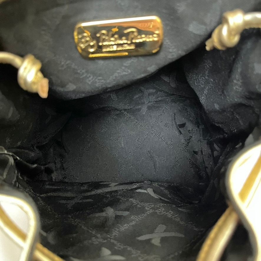 Paloma Picasso × Vintage Paloma Picasso Gold Italian Leather Drawstring Bucket Bag Size ONE SIZE - 4 Thumbnail