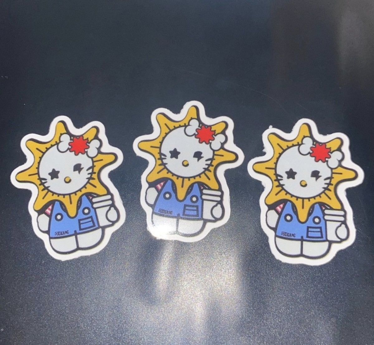 Glo Gang (3) Hello Kitty x Chief Keef Glo Gang Decal Stickers 2* inc Size ONE SIZE - 1 Thumbnail
