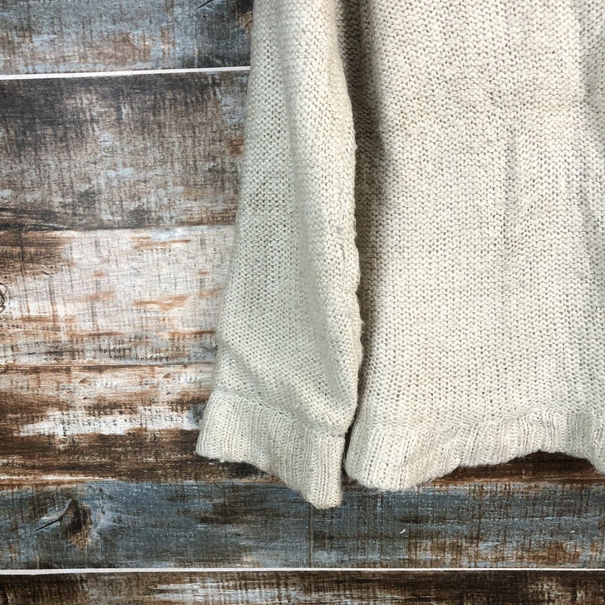 Homespun Knitwear × Japanese Brand Woble Cotton Brown Hoodie cable Knitwear #A2338 Size M / US 6-8 / IT 42-44 - 15 Thumbnail