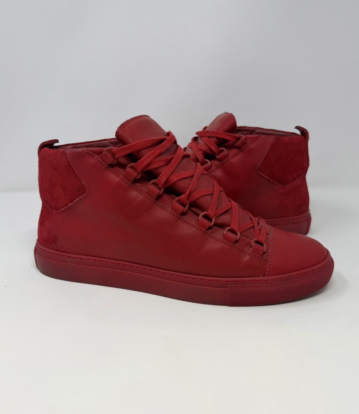 Balenciaga Balenciaga Arena High Red Black Suede Kanye West Size 