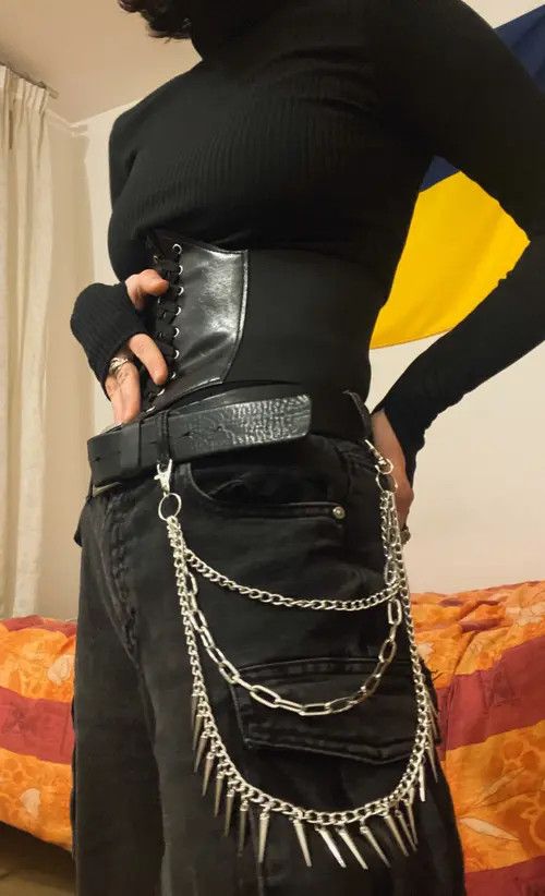 Other Unisex Layered Pants Chain Punk Accessories Size ONE SIZE - 4 Thumbnail
