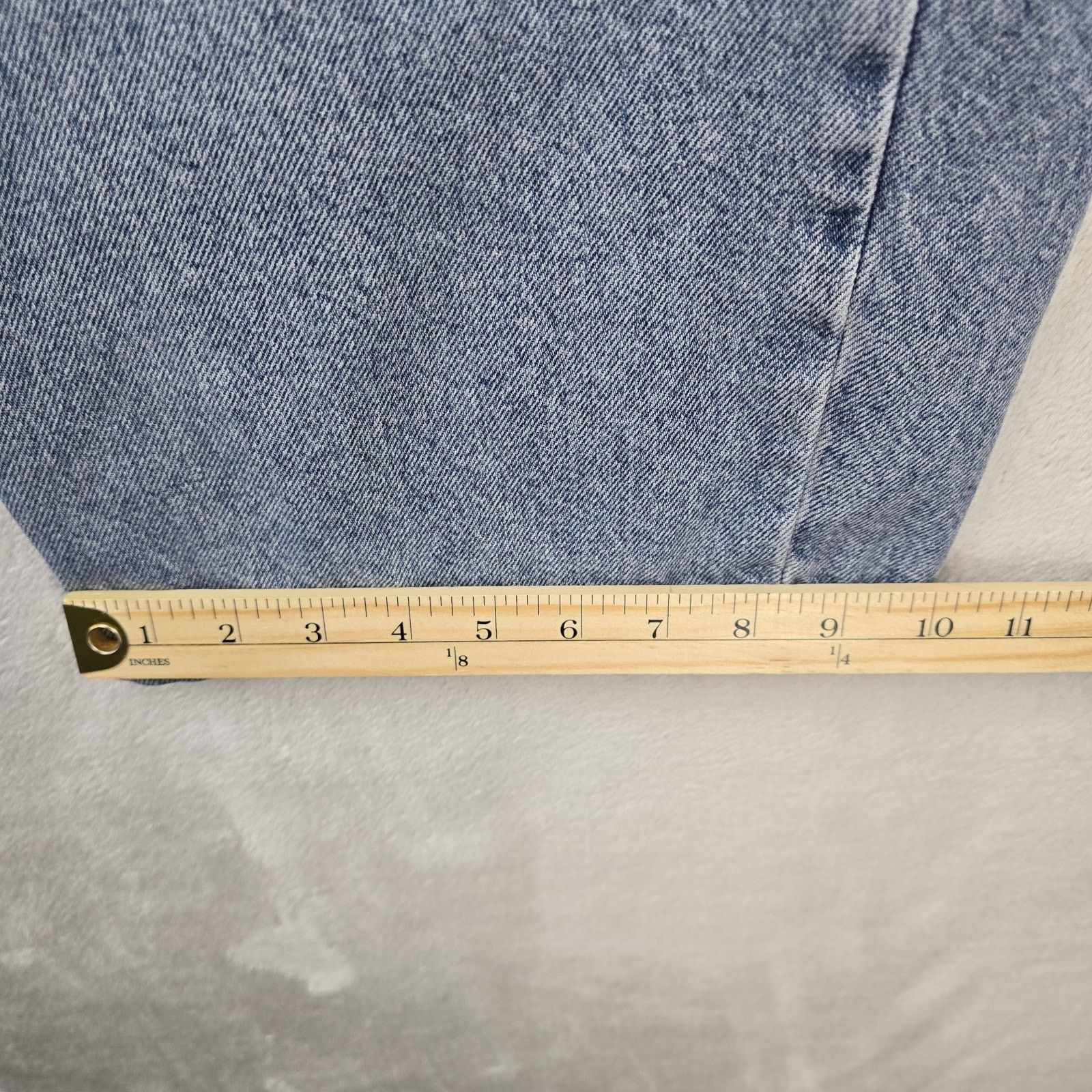 Tommy Hilfiger Vintage Tommy Hilfiger Jeans 40x24 Blue Cropped Baggy Y2K Size US 40 / EU 56 - 15 Thumbnail