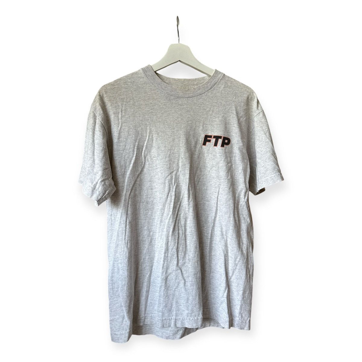 Fuck The Population FTP OUTLINE LOGO TEE GREY | Grailed