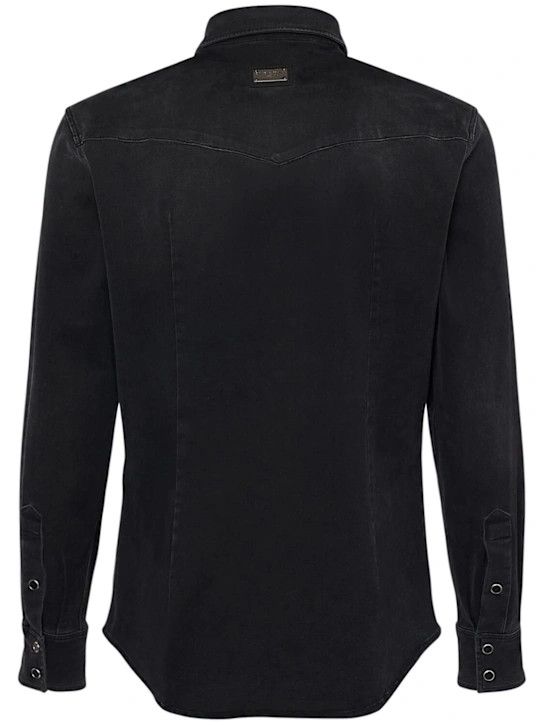 Dolce & Gabbana o1lsvrm0425 Denim Shirt in Dark Grey Size US S / EU 44-46 / 1 - 5 Thumbnail