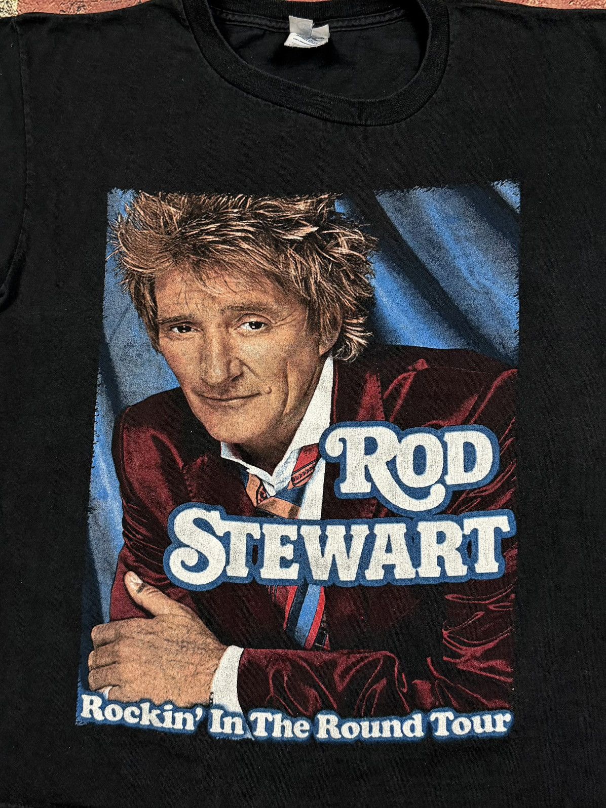 Band Tees Vintage Rod Stewart Tee 2007 Rockin in the Round Rap Tee Size US M / EU 48-50 / 2 - 3 Thumbnail