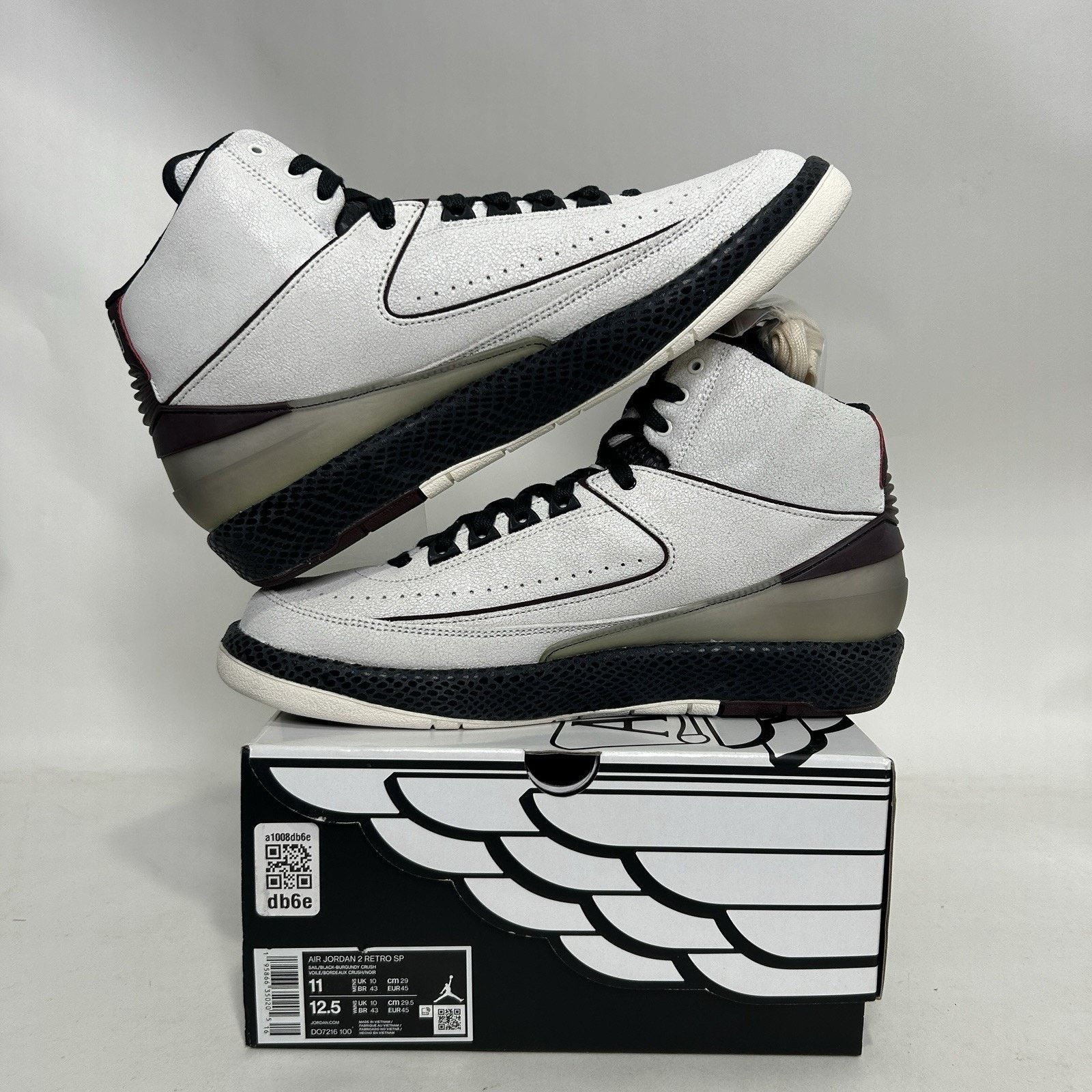 Jordan Brand Nike Air Jordan 2 Retro SP x A Ma Maniére “Airness” Size US 11 / EU 44 - 3 Thumbnail
