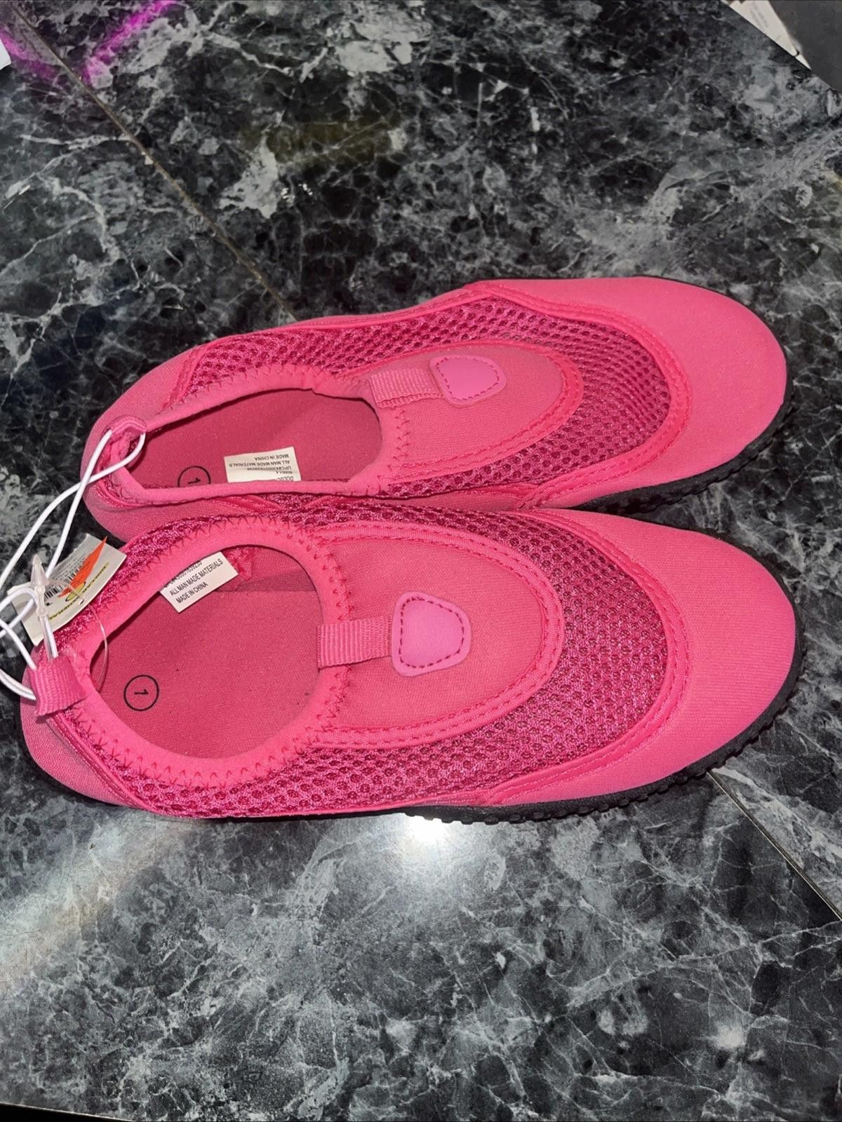 Other NWT Bobbie Brooks Girl's Mesh Water Shoes - SIZE 1 Pink Size ONE SIZE - 2 Thumbnail