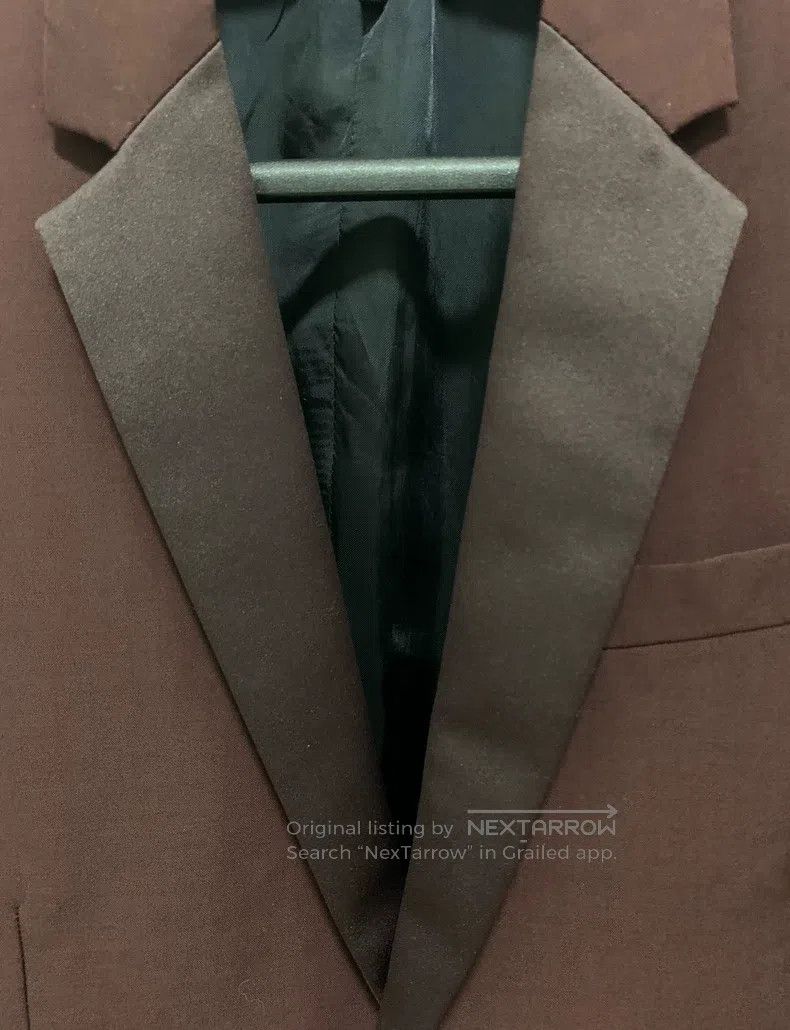Dior Dior Burgundy satin notched lapel suit Size US S / EU 44-46 / 1 - 6 Thumbnail