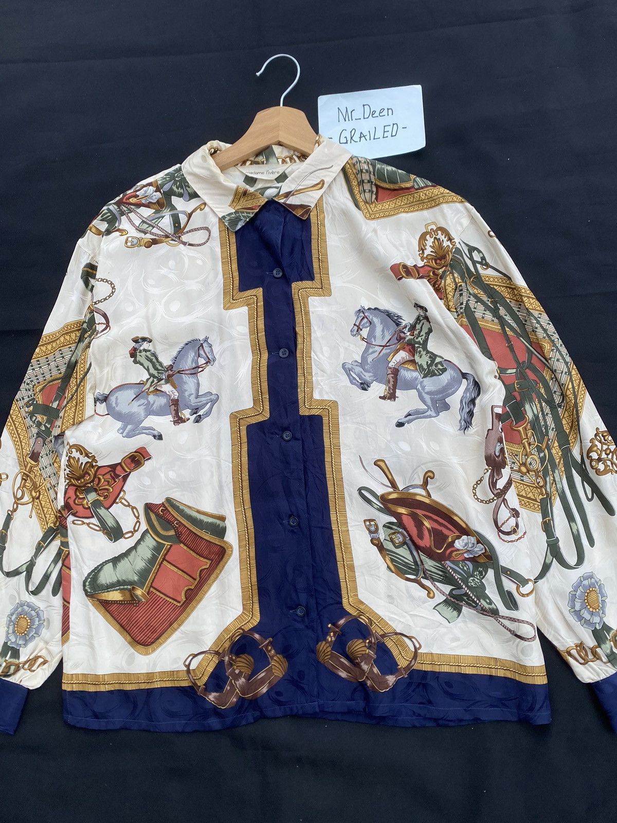 Vintage Rare Vintage Madame Rivere Silk Blouse Size M / US 6-8 / IT 42-44 - 7 Thumbnail