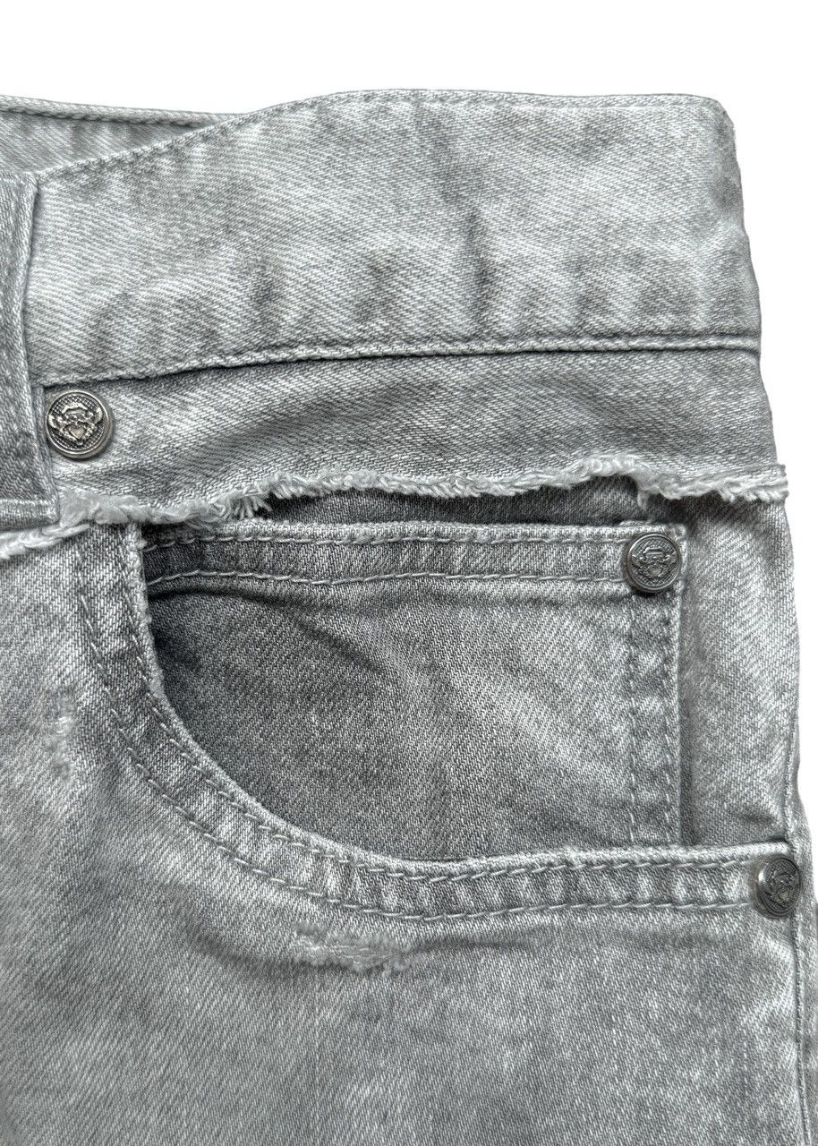Balmain Balmain Grey Distressed Slim Jeans Size US 34 / EU 50 - 5 Thumbnail